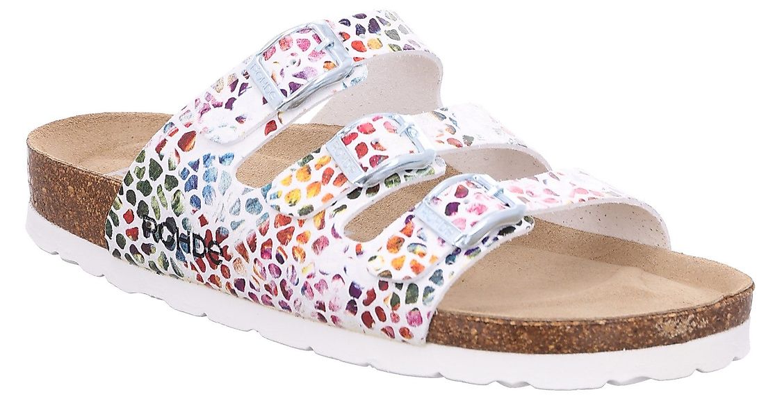 Rohde Pantolette "Alba", Sommerschuh, Schlappen, Hausschuh mit buntem Druck günstig online kaufen