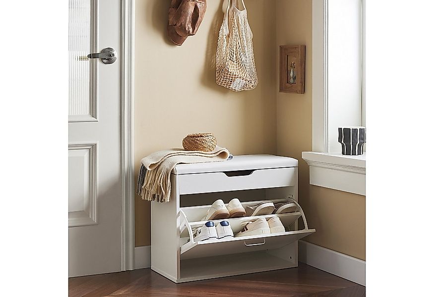 SoBuy Schuhkipper FSR95, Sitzbank mit Stauraum, gepolstert, verstellbaren A günstig online kaufen