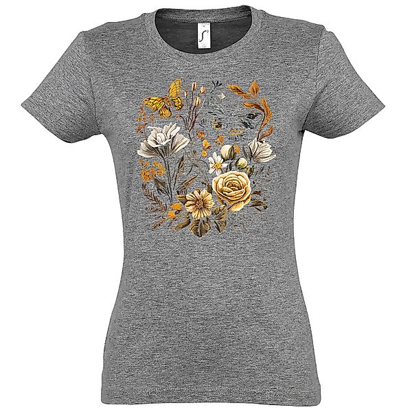 Youth Designz Print-Shirt Flowers Botanic Damen günstig online kaufen