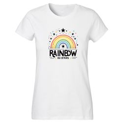 Banco T-Shirt Damen Kurzarm Rainbow Print günstig online kaufen