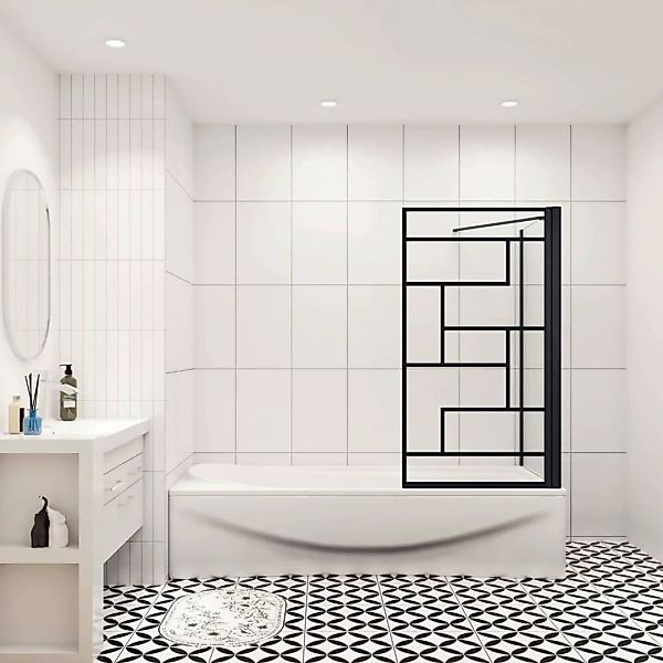 duschspa Badewannenaufsatz NEU 80x70/75/80cm Drehwand Trennwand günstig online kaufen