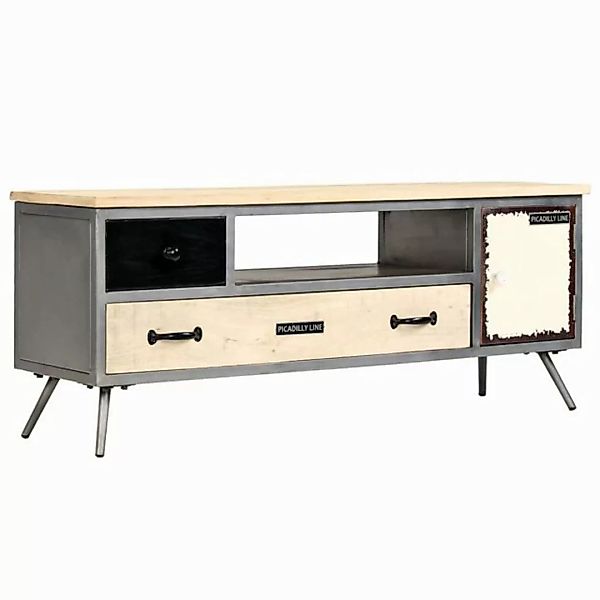 furnicato TV-Schrank Massivholz Mango und Stahl 120x30x45 cm (1-St) günstig online kaufen