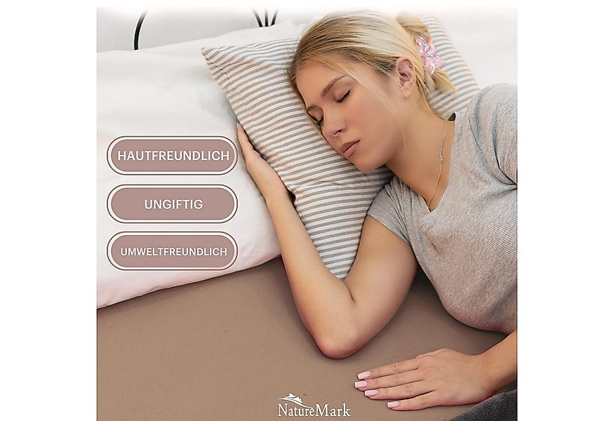 NatureMark Spannbettlaken Jersey Basic Spannbetttuch, 100% Baumwolle, Gummi günstig online kaufen