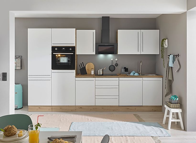 KOCHSTATION Küchenzeile Florida, Breite 340 cm, günstig online kaufen