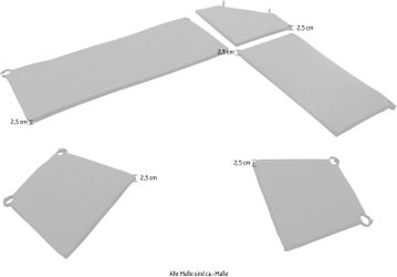 massivline&more Auflagekissen Königssee, Polster, Sitzkissen, Sitzpolster, günstig online kaufen