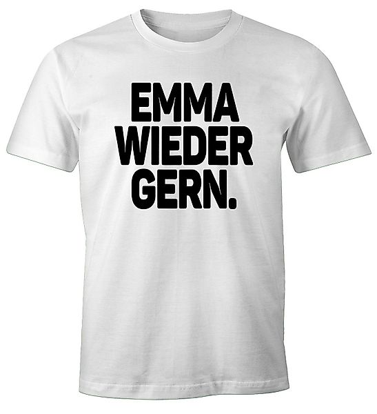 MoonWorks Print-Shirt Herren T-Shirt Spruch Emma günstig online kaufen