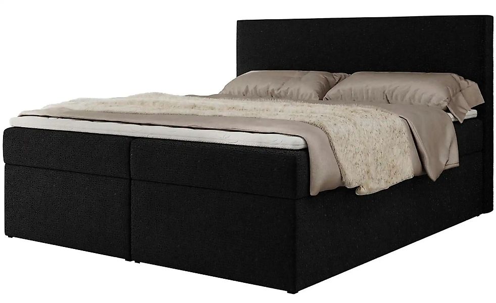 Boxbett mit Bettkasten Jaguar ¦ schwarz ¦ Maße (cm): H: 119 Betten > Komfor günstig online kaufen