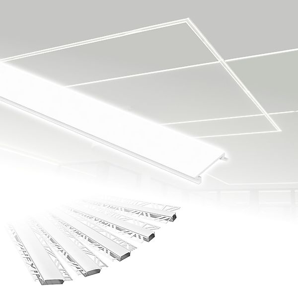 Hexim LED-Stripe-Profil 2m Trockenbauprofil Alu LED günstig online kaufen