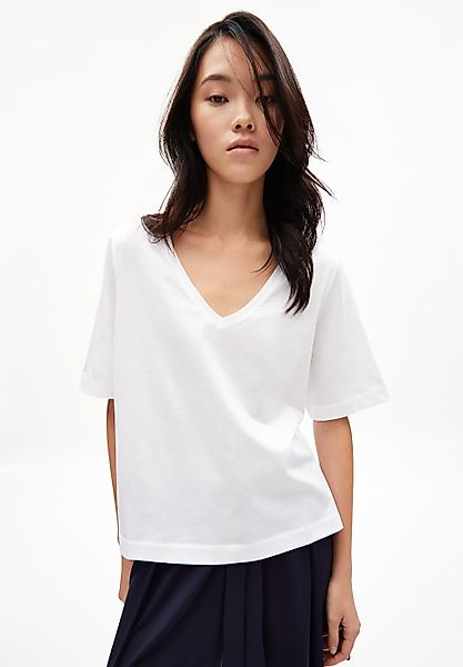 T-Shirt TALAA MERCERIZED in white von ARMEDANGELS günstig online kaufen