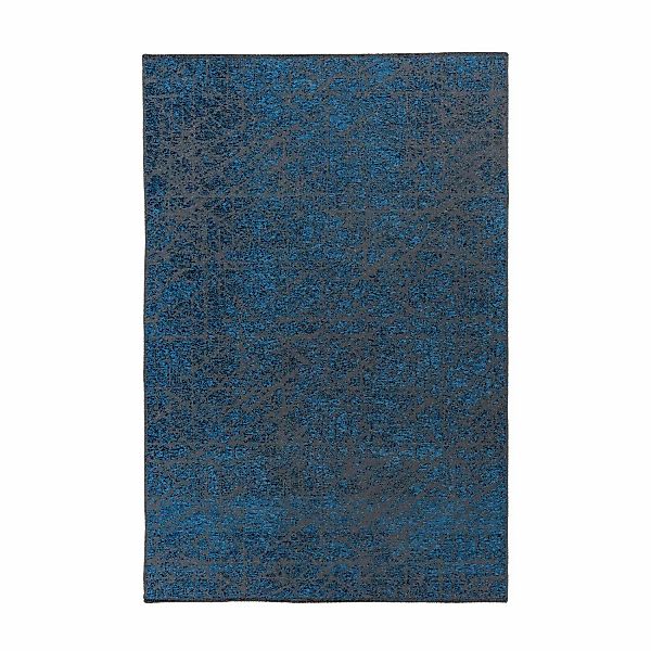 MeGusta Kurzflor Teppich Klassisch Modern Blau 120x170 cm Cristina günstig online kaufen