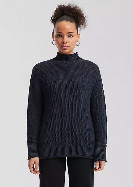 QS Stehkragenpullover Strickpullover (1-tlg) mit Stehkragen und überschnitt günstig online kaufen