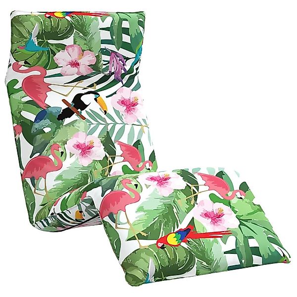 vidaXL Gartenliege Sonnenliege Klappbar Mehrfarbig 175x54x8,5 günstig online kaufen