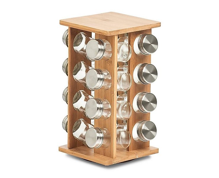 Zeller Present Gewürzständer, Bambus, inkl. 16 Gewürzgläser günstig online kaufen