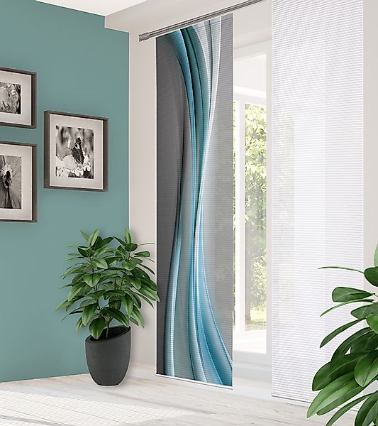 HOME in green Schiebegardine "ELANIA" Paneelwagen 2 Stk. tlg. SET DIGITALDR günstig online kaufen