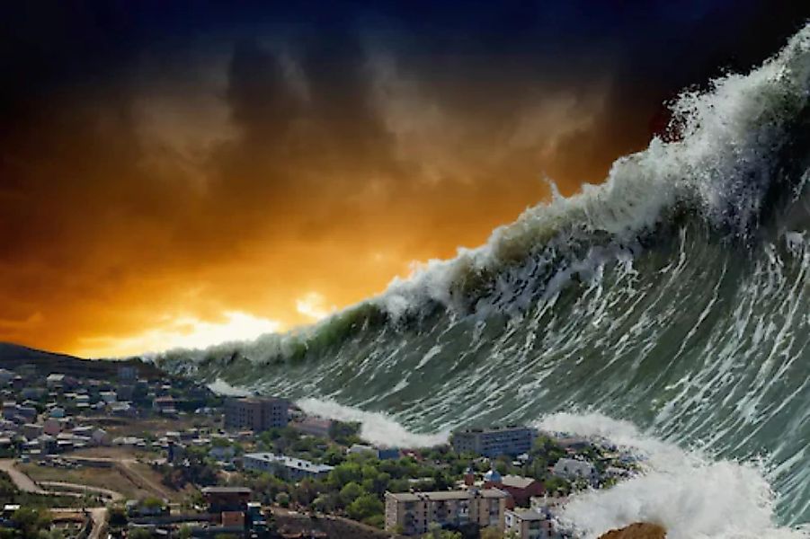Papermoon Fototapete »Tsunami« günstig online kaufen