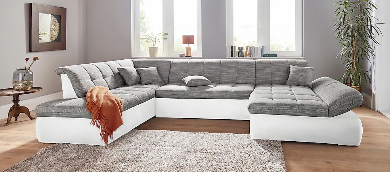 DOMO collection Wohnlandschaft "PB Moric wahlweise mit Bettfunktion und Arm günstig online kaufen