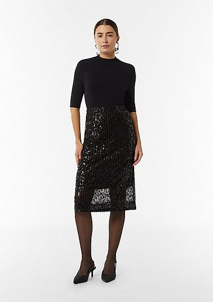 comma Midirock Rock Midi-Rock mit Pailletten günstig online kaufen