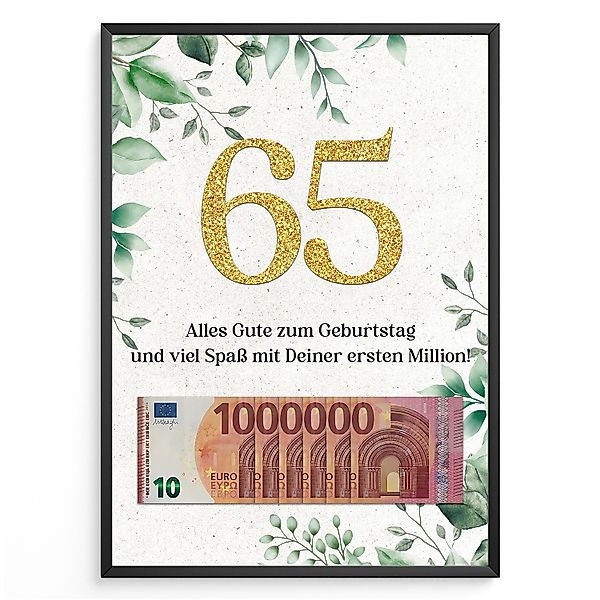 Tigerlino Poster Geburtstag Geldgeschenk Männer Frauen günstig online kaufen