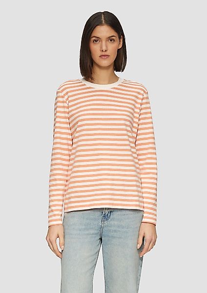 s.Oliver Langarmshirt T-Shirt Gestreiftes Langarmshirt aus günstig online kaufen