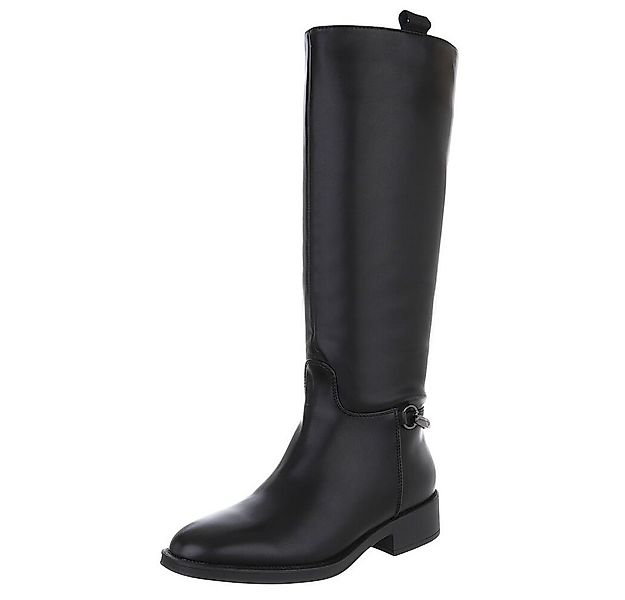 Ital-Design Damen Freizeit Stiefel (88577485) Blockabsatz Flache Stiefel in günstig online kaufen