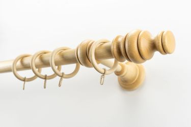 GARESA Gardinenstange "BAROCK" Ø 35 mm 1 läufig-läufig Wunschmaßlänge rusti günstig online kaufen