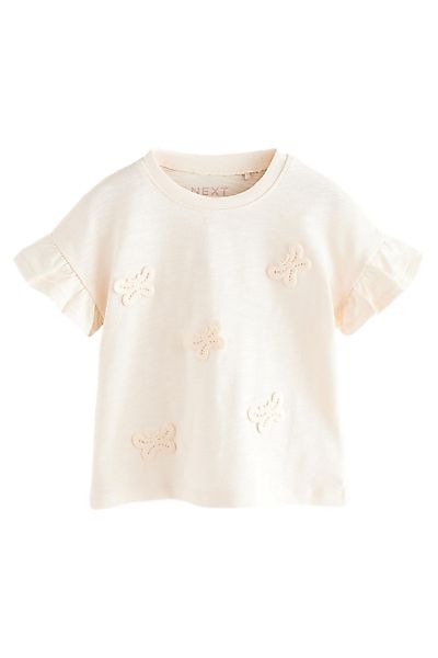 Next T-Shirt Kurzarmtop 100 % Baumwolle Schmetterling günstig online kaufen