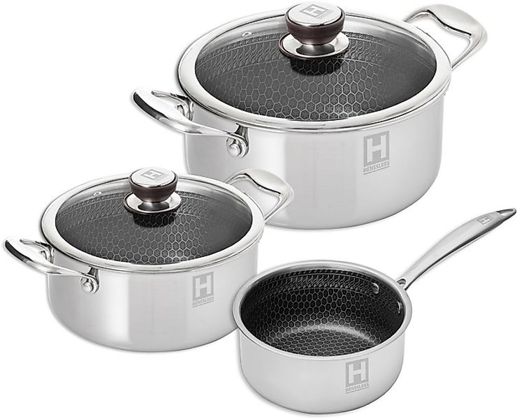 HENSSLERS Topf-Set Edelstahl Set, 1 Universaltopf Ø 20 cm und Ø 24 cm mit D günstig online kaufen