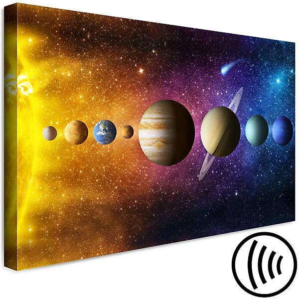 Bild auf Leinwand Planets in Order (1 Part) Wide XXL günstig online kaufen