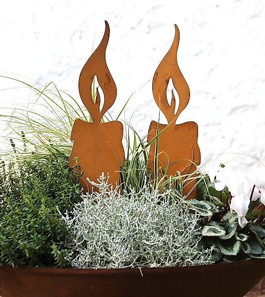 LB H&F Lilienburg Gartenstecker 2er SET Gartenstecker Beetstecker Gartendek günstig online kaufen