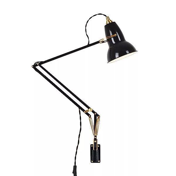 Anglepoise - Original 1227 Brass Lampe mit Wandhalterung - tiefschwarz/BxH günstig online kaufen