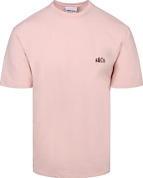 Supply & Co T-Shirt Backprint Rosa - Größe M günstig online kaufen