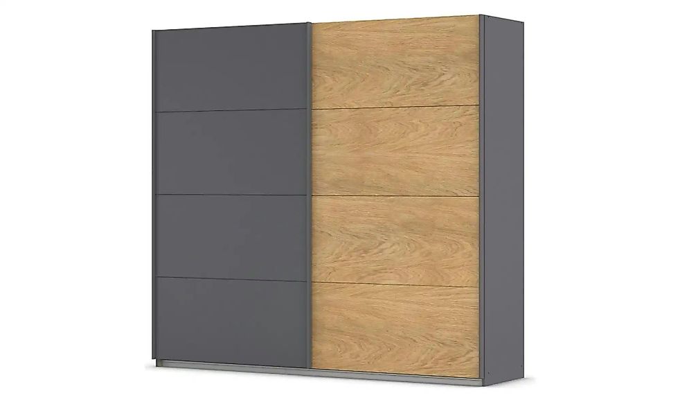 Schwebetürenschrank 2 türig Malva Extra ¦ grau ¦ Maße (cm): B: 226 H: 210 S günstig online kaufen
