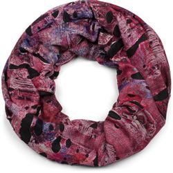 styleBREAKER Loop Loop Schal mit Farbklecksen günstig online kaufen
