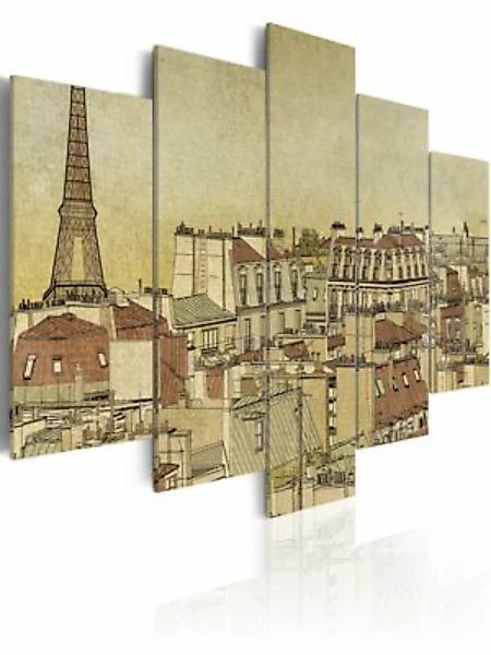 artgeist Wandbild Paris der letzten Jahrhunderte beige Gr. 200 x 100 günstig online kaufen