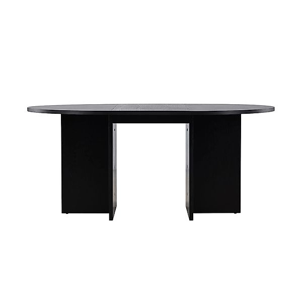 ebuy24 Strada Esstisch Ø120cm Mit Auszug Schwarz günstig online kaufen