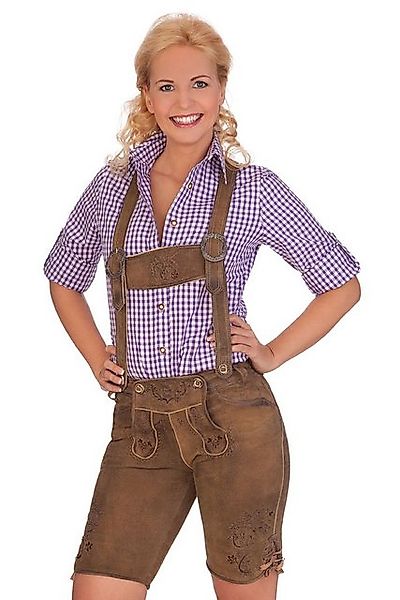 MarJo Lederhose Trachtenlederhose Damen - ZENZI - erdnuss günstig online kaufen