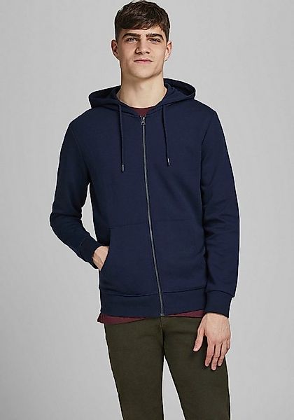 Jack & Jones Kapuzensweatjacke JJEBASIC Hoodie mit Rippbündchen und angeneh günstig online kaufen