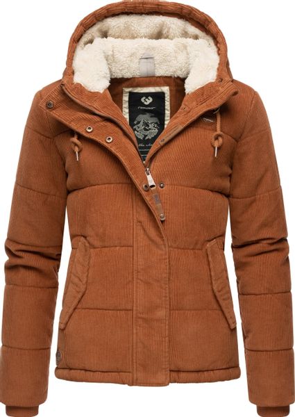Ragwear Cordjacke "Wuggys" mit Kapuze Stylische Damen Kordjacke mit flausch günstig online kaufen