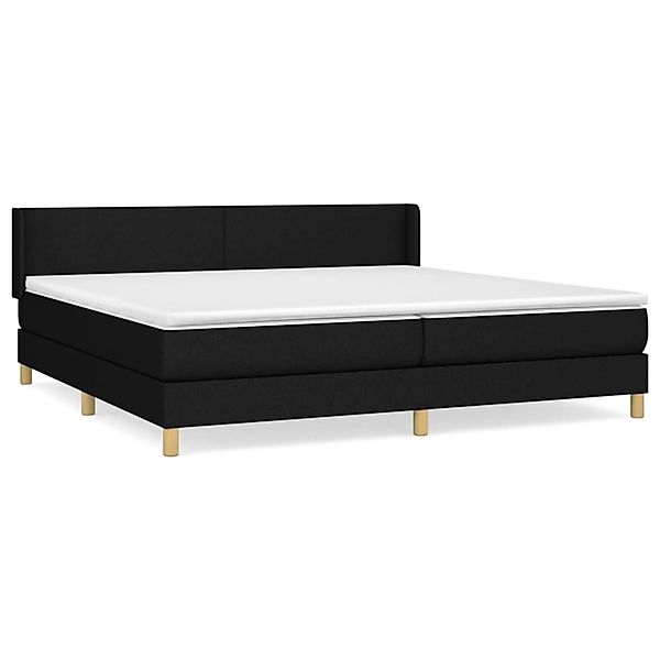 vidaXL Boxspringbett mit Matratze Schwarz 200x200 cm Stoff 3130139 günstig online kaufen