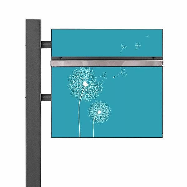 Banjado Standbriefkasten Anthrazit 45x120x16.5cm Groß Inkl. Montagematerial günstig online kaufen