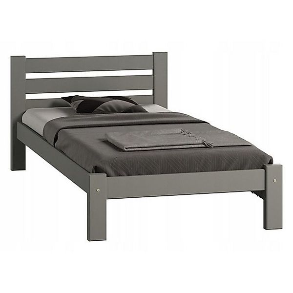 Home Collective Holzbett Einzelbett Massivholz Bett mit Massive Bettbeine & günstig online kaufen