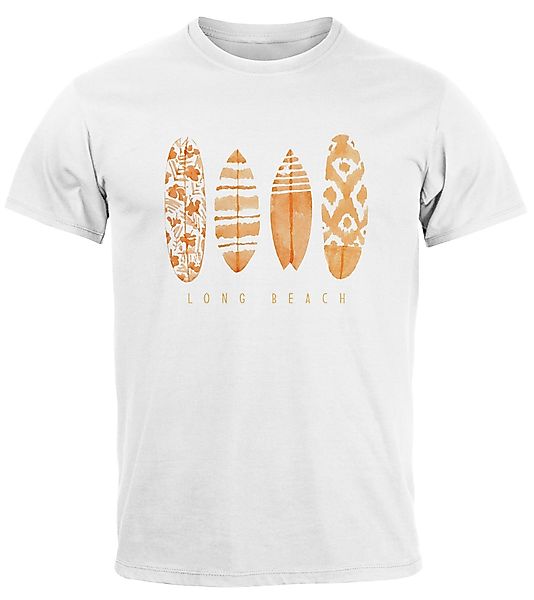 Neverless Print-Shirt Herren T-Shirt Surfing Fashion günstig online kaufen