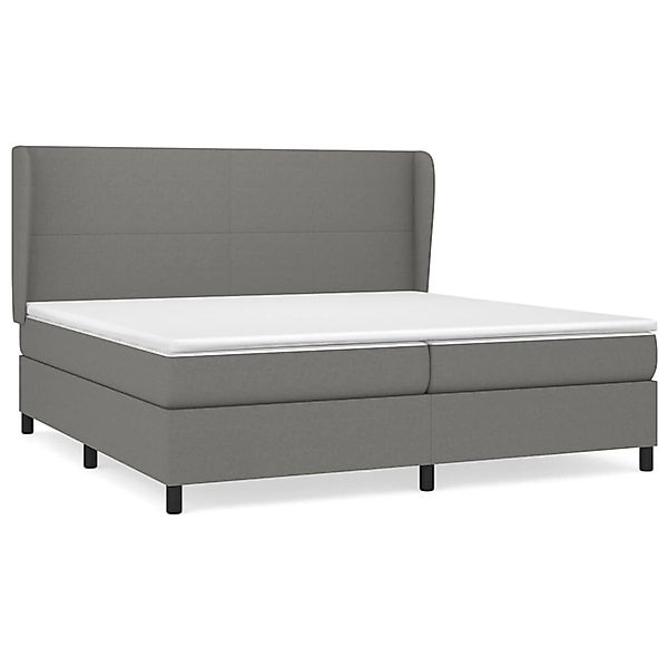 vidaXL Boxspringbett mit Matratze Dunkelgrau 200x200 cm Stoff1395633 günstig online kaufen