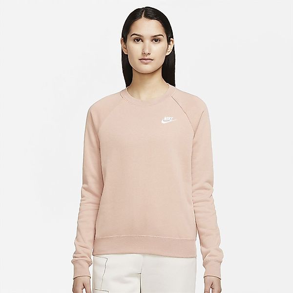 Nike Sportswear Essential Fleece Crew Langarm-t-shirt XS Rose Whisper / Whi günstig online kaufen