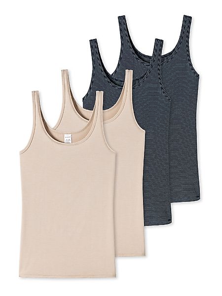 Schiesser Spaghettitop Modal Essentials (4-tlg) schmale günstig online kaufen