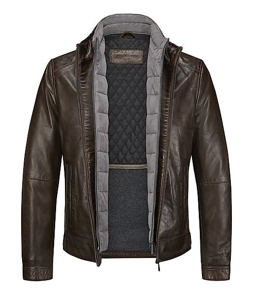 Milestone Lederjacke MSBarney aus Lammleder mit abnehmbarem Windschutz günstig online kaufen