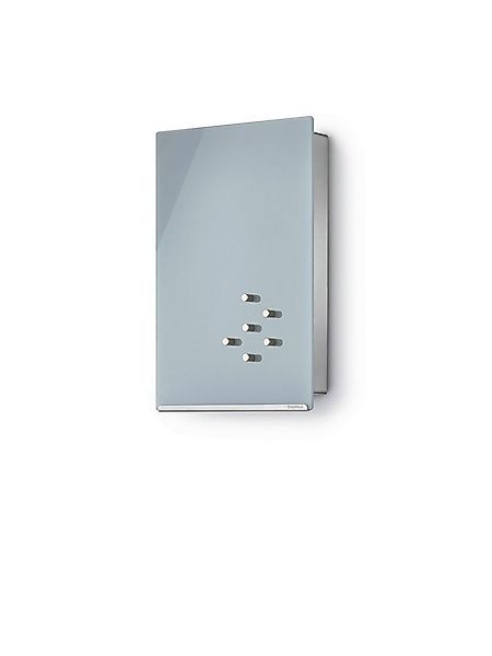 blomus Schlüsselkasten Glas Magnettafel -VELIO- 30 x 20 cm Hochformat, 7 gu günstig online kaufen