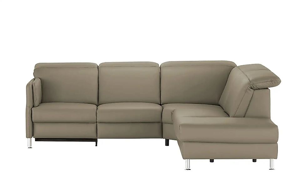 meinSofa Leder-Ecksofa  Leon ¦ grau ¦ Maße (cm): B: 259 H: 83 T: 236.0 Pols günstig online kaufen