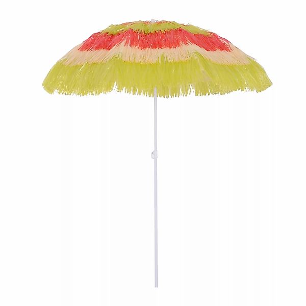 Outsunny Sonnenschirm Hawaiischirm, höhenverstellbar, neigbar, Ø160 günstig online kaufen