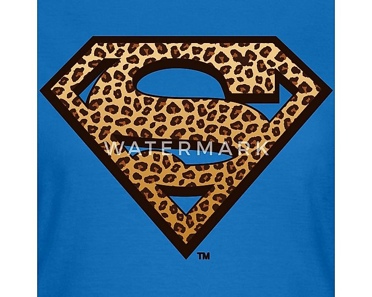Spreadshirt T-Shirt Superman Leoprint Logo Frauen T-Shirt (1-tlg) günstig online kaufen